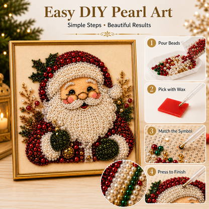 Blynn Pearl Diamond Art Kit | Christmas DIY, Beginner-Friendly, 20x20cm 5