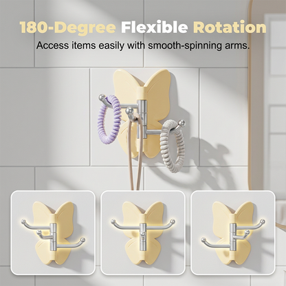 Blythe Rotatable Wall Hook | Triple Arm, 180-Degree Rotation, Decorative Coat Hook 2