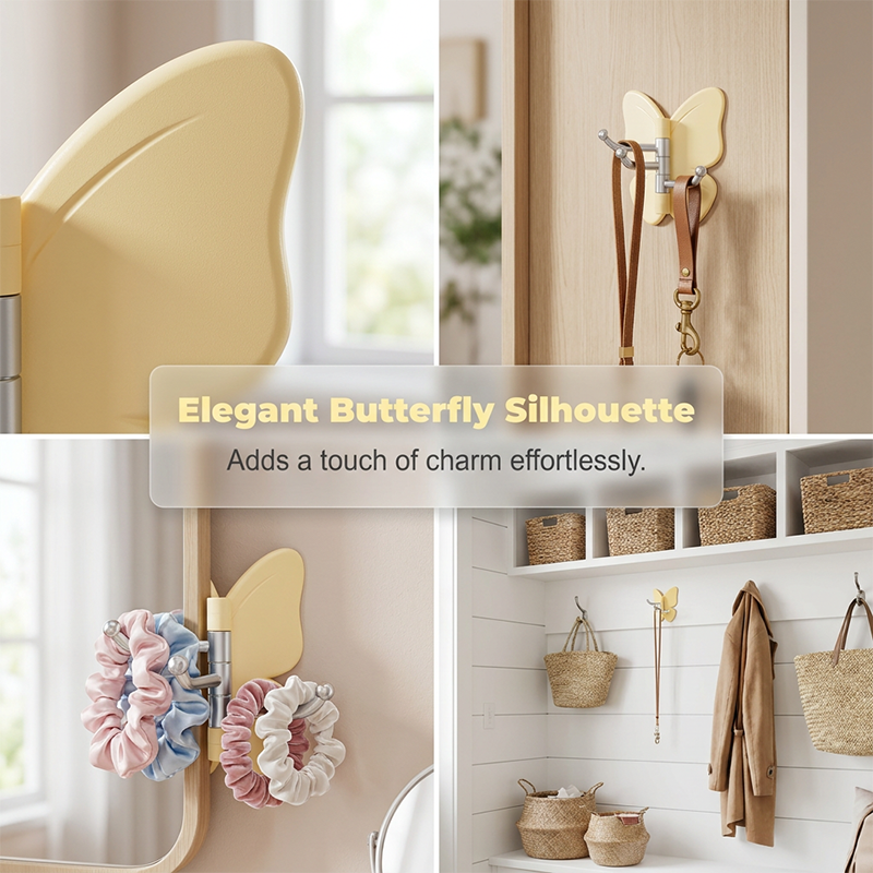 Blythe Rotatable Wall Hook | Triple Arm, 180-Degree Rotation, Decorative Coat Hook 8