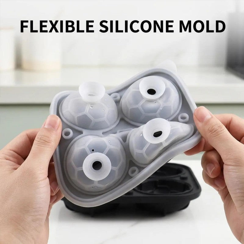 Bola Soccer Ice Cube Tray | Silicone, Football Design, Slow-Melting Cubes 4