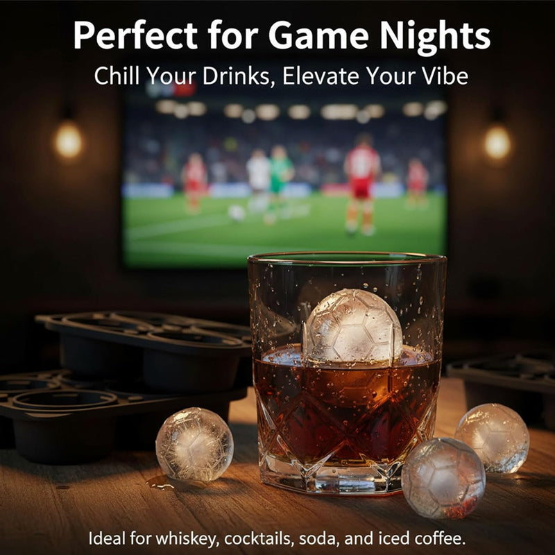 Bola Soccer Ice Cube Tray | Silicone, Football Design, Slow-Melting Cubes 5