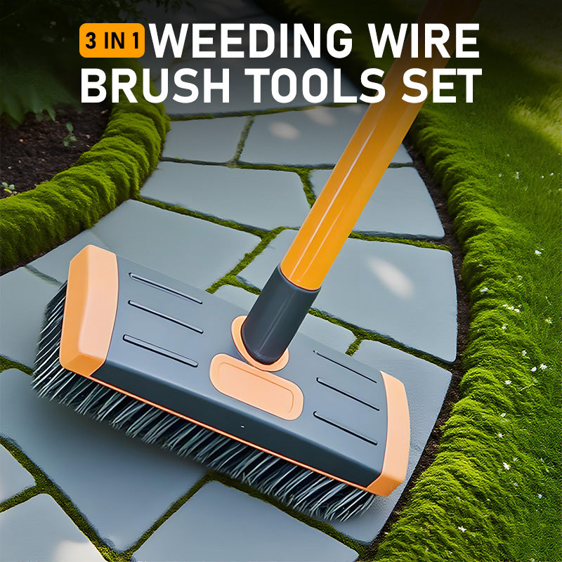 Bora 3-in-1 Weed Brush Set | Durable Steel, Ergonomic Handle 1