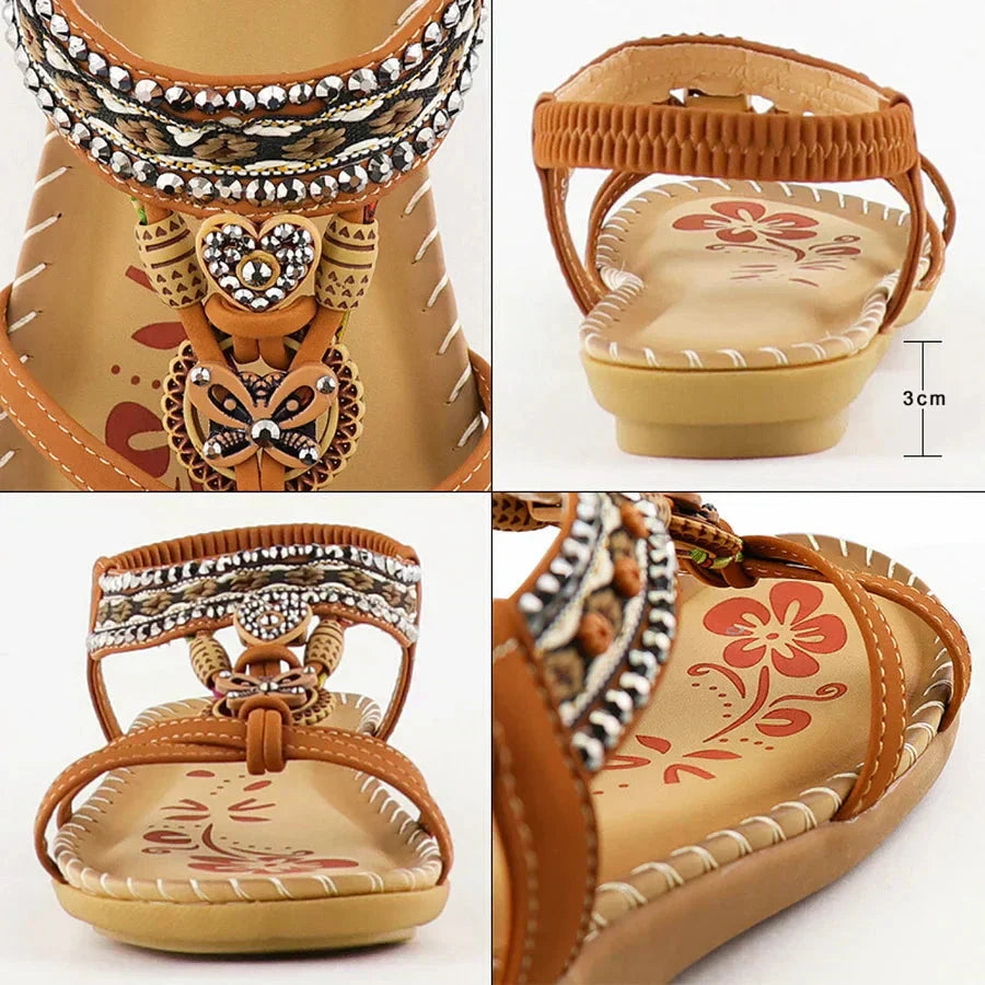 Bora Bohemian Sandals for Women | Orthopaedic Comfort, Anti-Slip Design 4