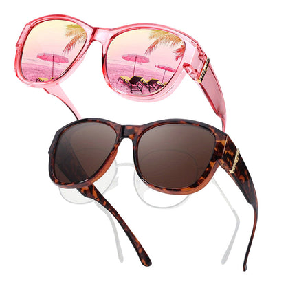 Bora Oversized Sunglasses | Polarized, UV400 Protection, Stylish Fit Over Prescription Glasses 13