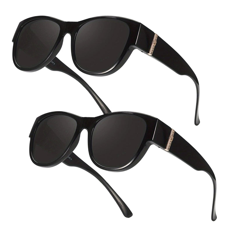 Bora Oversized Sunglasses | Polarized, UV400 Protection, Stylish Fit Over Prescription Glasses 16