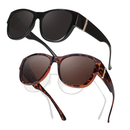 Bora Oversized Sunglasses | Polarized, UV400 Protection, Stylish Fit Over Prescription Glasses 19