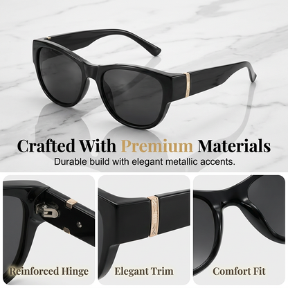 Bora Oversized Sunglasses | Polarized, UV400 Protection, Stylish Fit Over Prescription Glasses 3