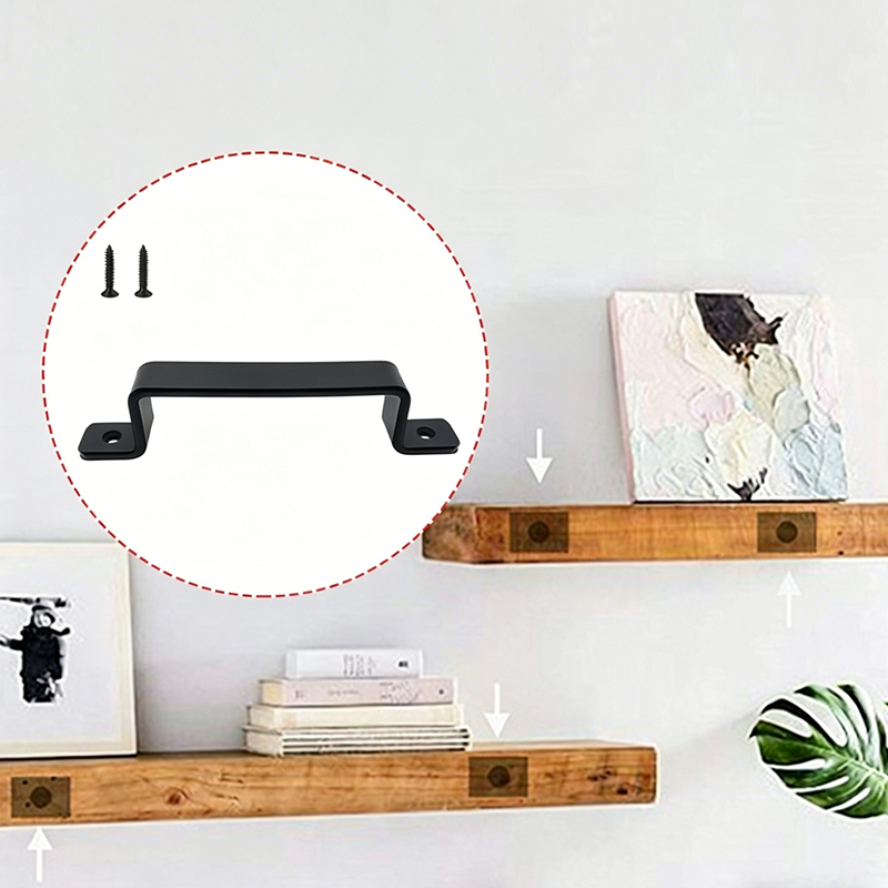 Boreal Black Door Handle Set | Heavy-Duty Iron, Ergonomic Design 1