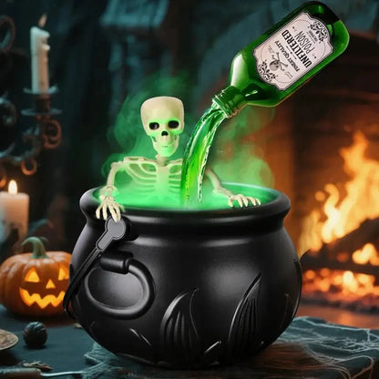 Bramble Halloween Cauldron Decor | Floating Potion Bottle with Mist Maker, Indoor Halloween Decorations 0