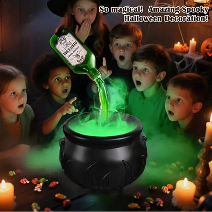 Bramble Halloween Cauldron Decor | Floating Potion Bottle with Mist Maker, Indoor Halloween Decorations 1