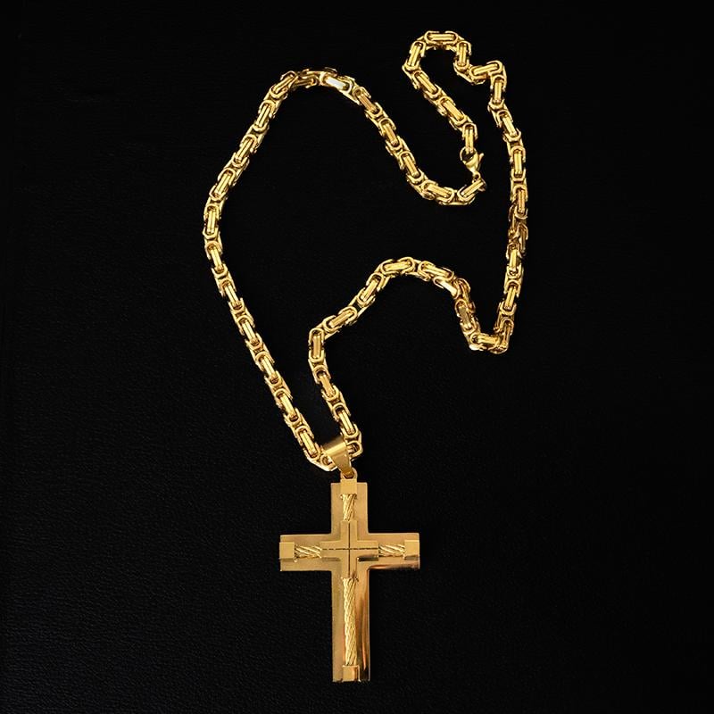 Brave Cross Necklace | Premium Stainless Steel