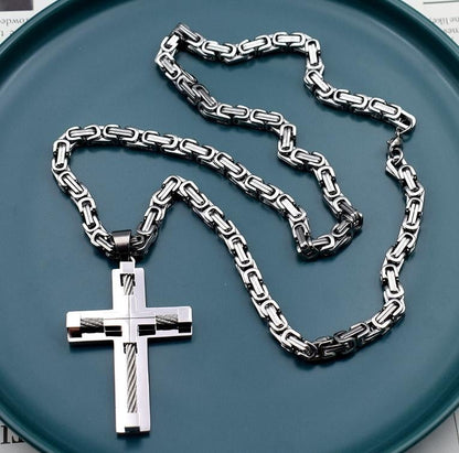 Brave Cross Necklace | Premium Stainless Steel 2