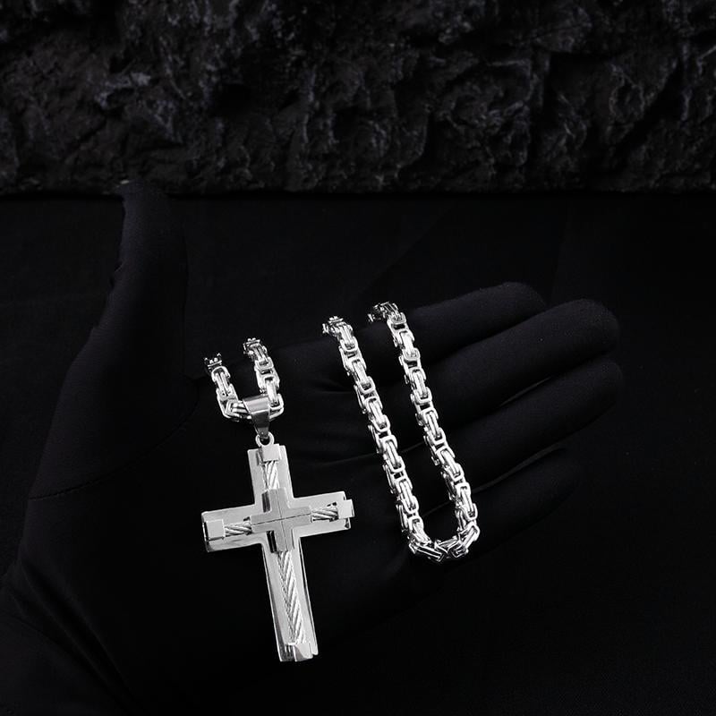 Brave Cross Necklace | Premium Stainless Steel 5