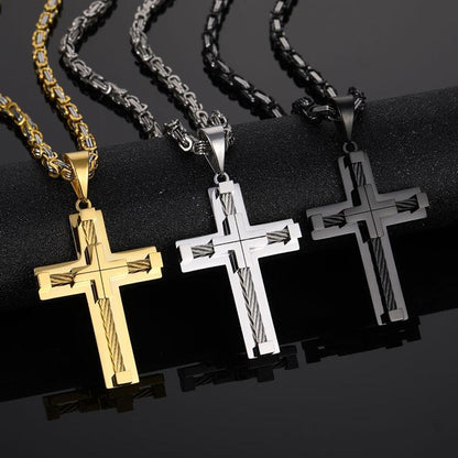 Brave Cross Necklace | Premium Stainless Steel 8