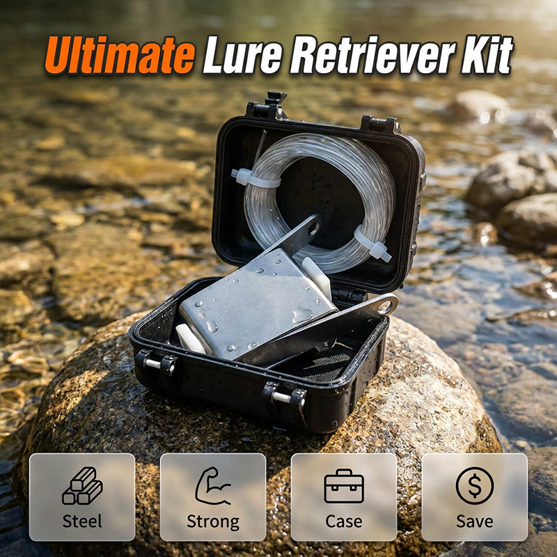 Brawler Fishing Lure Retriever | Heavy-Duty Stainless Steel Kit 1
