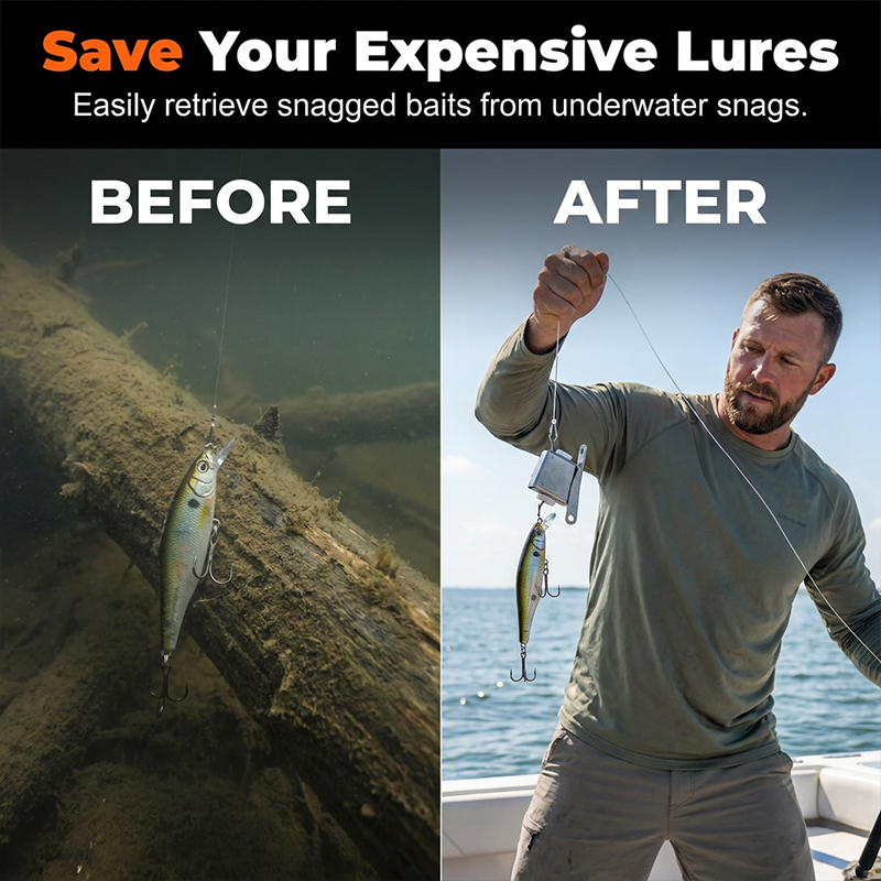 Brawler Fishing Lure Retriever | Heavy-Duty Stainless Steel Kit 4