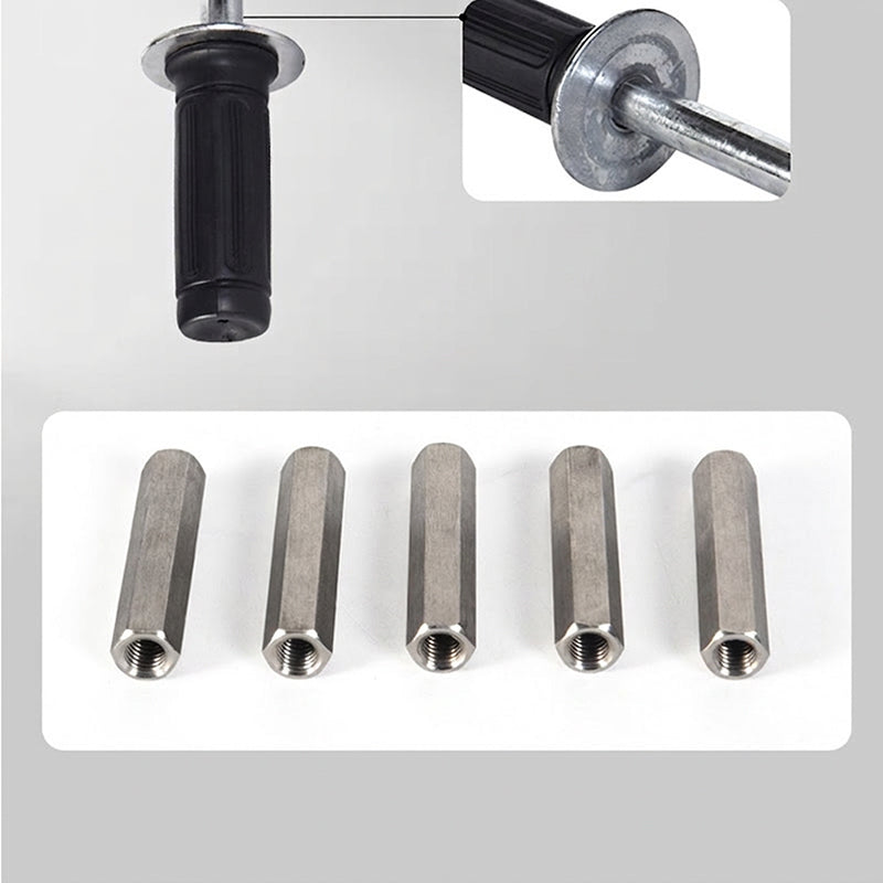 Brawny Bolt Extractor Set | Heavy-Duty, Five Adapter Sizes, Premium Steel 3
