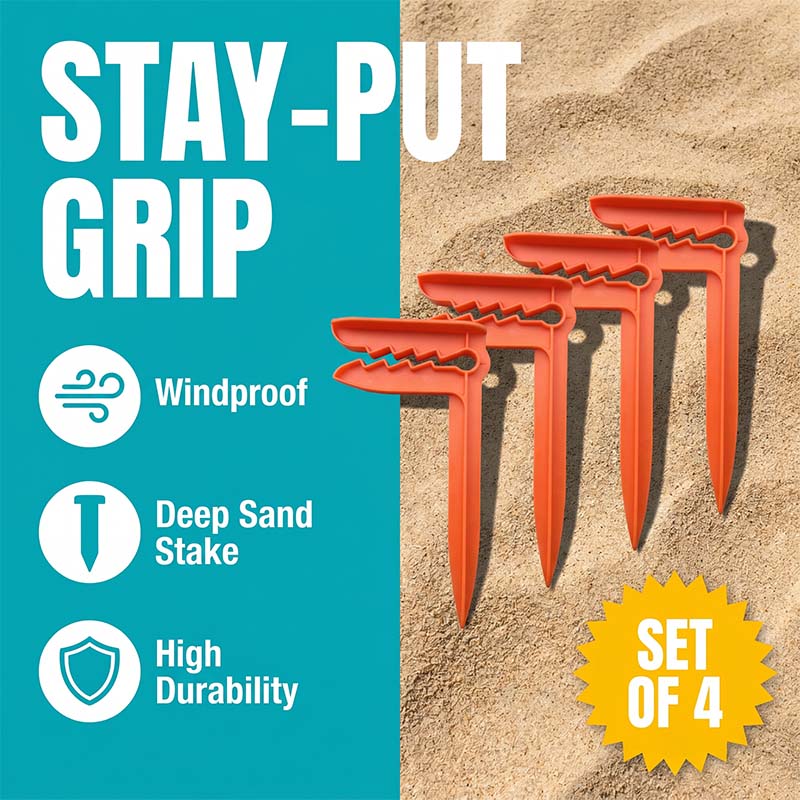 Breeze Beach Pegs | Windproof, Durable Plastic 1