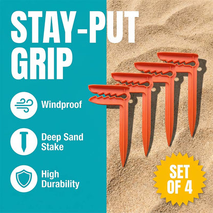 Breeze Beach Pegs | Windproof, Durable Plastic 1