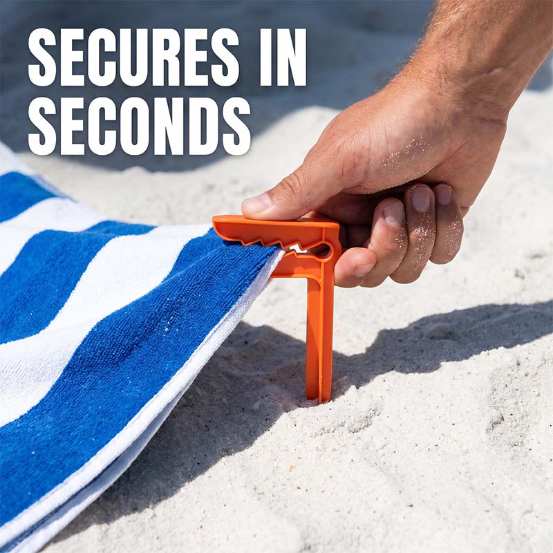 Breeze Beach Pegs | Windproof, Durable Plastic 3