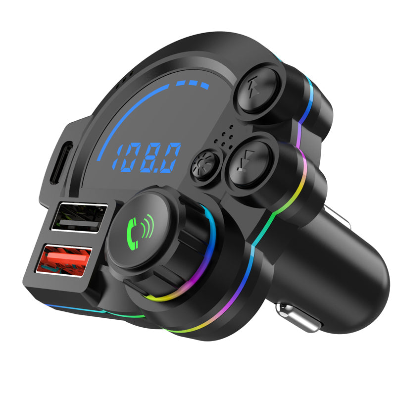 Breeze Bluetooth FM Transmitter for Car | Dual USB Fast Charging, Enhanced Bass Sound 2