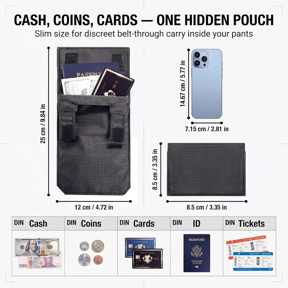 Breeze Passport Pouch for Travel | Slim, Anti-Theft Design 2