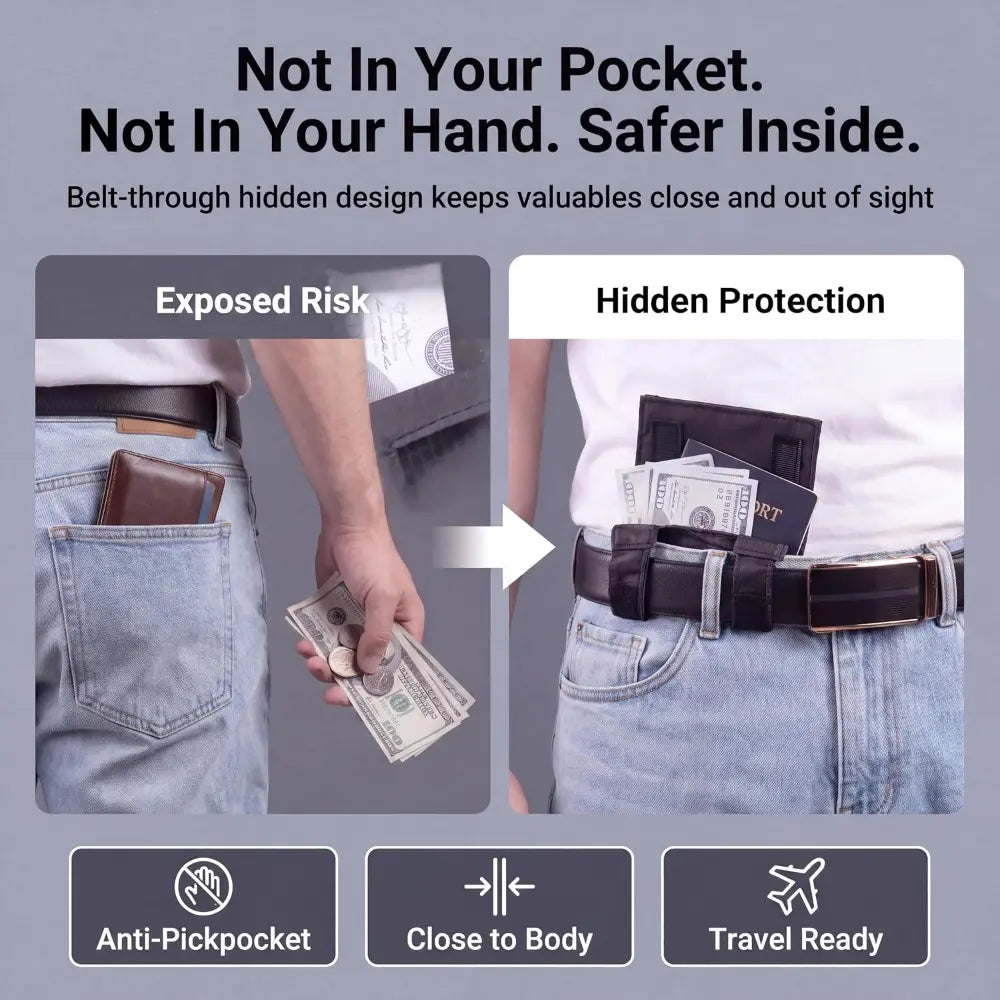 Breeze Passport Pouch for Travel | Slim, Anti-Theft Design 7