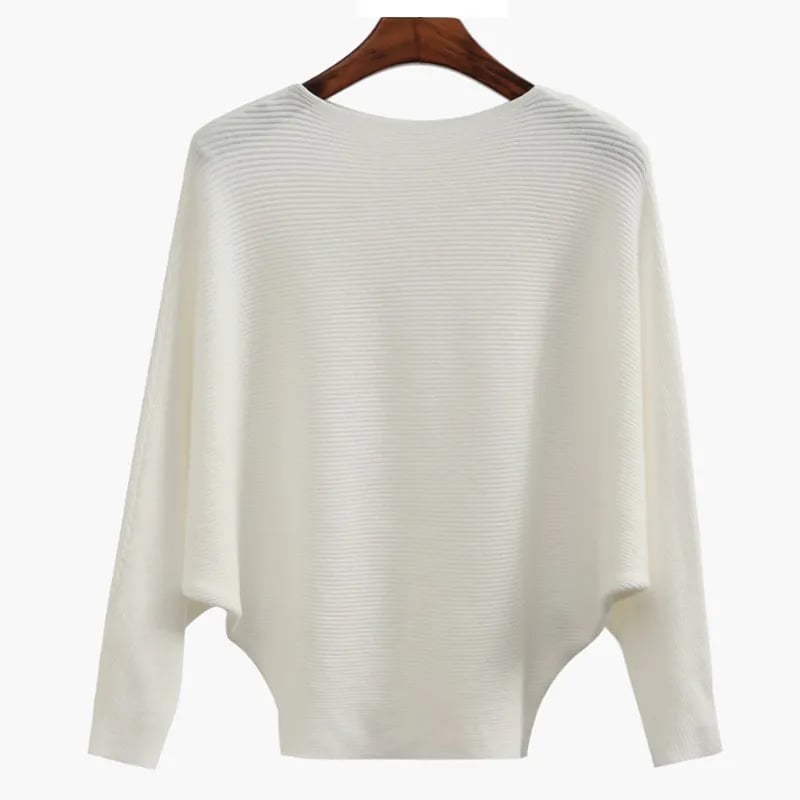 Breezy Bat Sleeve Sweater | Soft Ribbed Knit 0