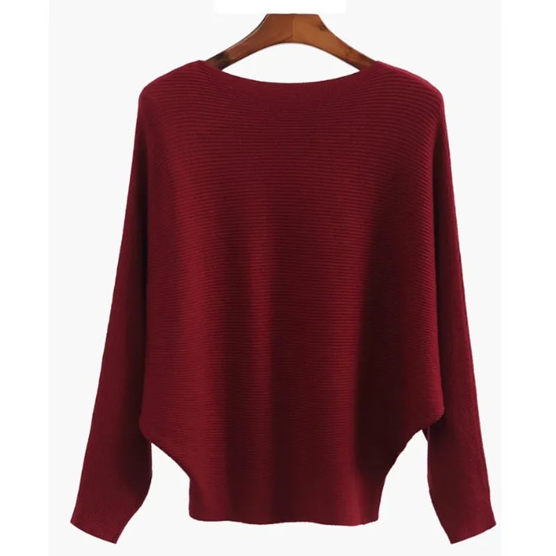 Breezy Bat Sleeve Sweater | Soft Ribbed Knit 3