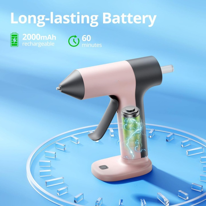 Breezy Cordless Hot Glue Gun | Portable, Rechargeable, Ergonomic Design 5