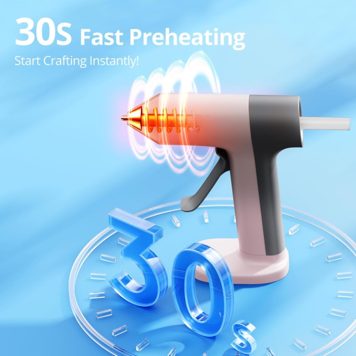 Breezy Cordless Hot Glue Gun | Portable, Rechargeable, Ergonomic Design 6