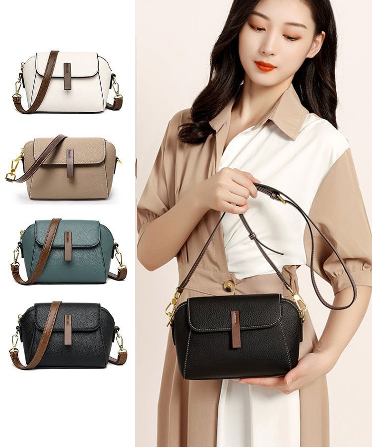 Breezy Leather Crossbody Bag | Adjustable Strap, Compact Design for Women 2