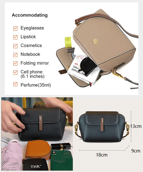 Breezy Leather Crossbody Bag | Adjustable Strap, Compact Design for Women 5