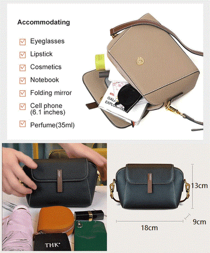 Breezy Leather Crossbody Bag | Adjustable Strap, Compact Design for Women 5