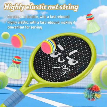 Breezy Racket Toy Set | Soft Foam Edges, Silent Bounce Ball 2
