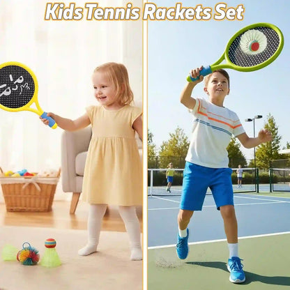 Breezy Racket Toy Set | Soft Foam Edges, Silent Bounce Ball 5