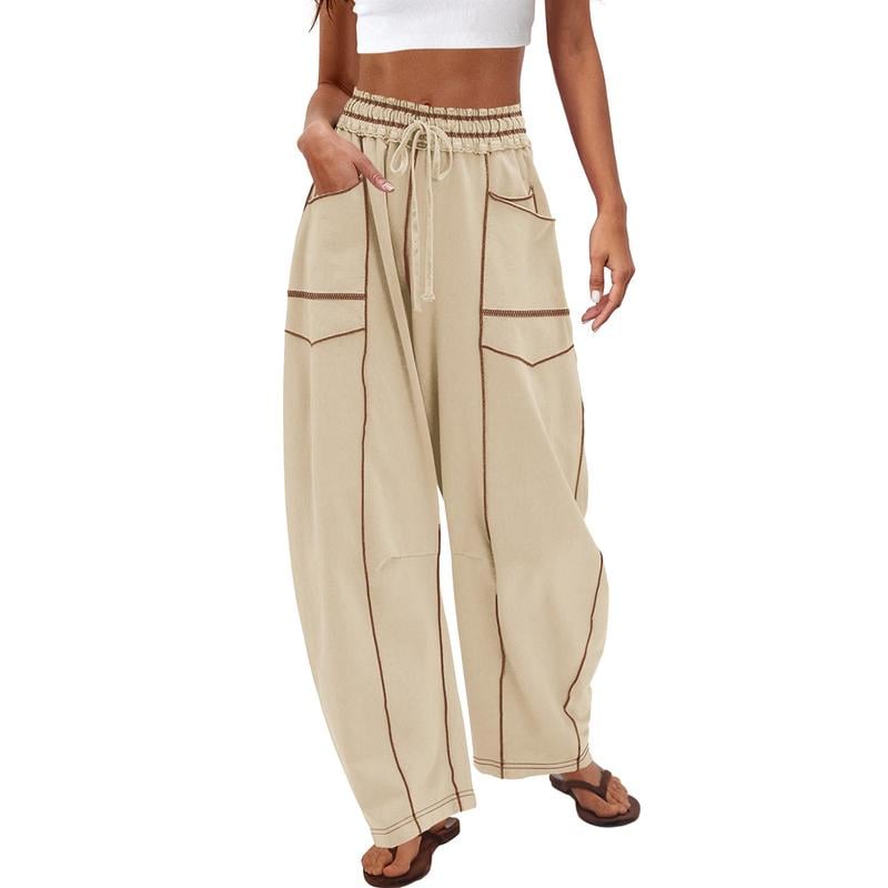 Breezy Wide Leg Pants | Comfortable Fit, Adjustable Drawstring
