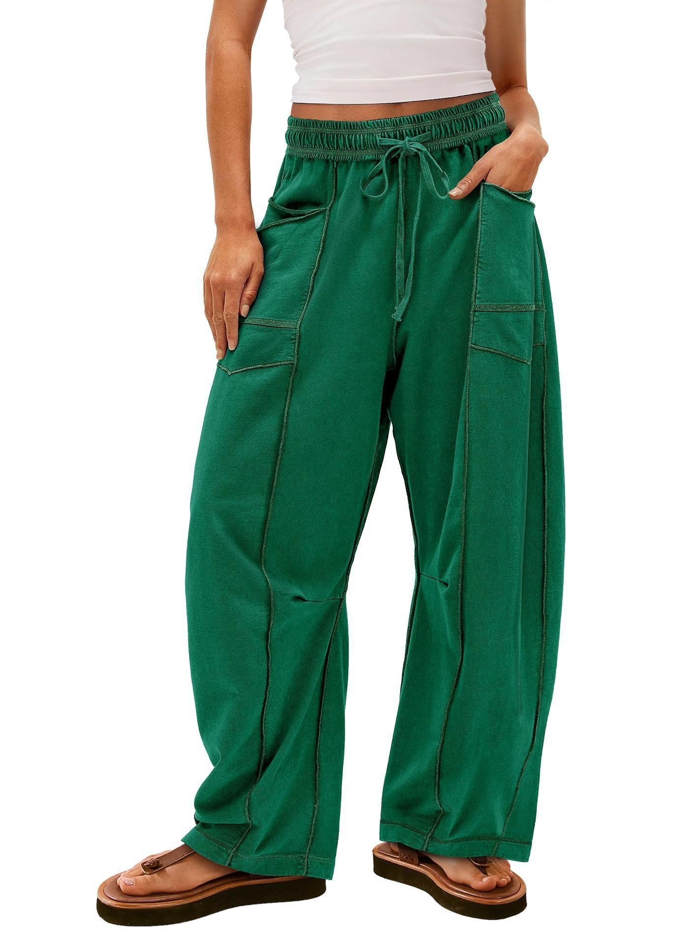 Breezy Wide Leg Pants | Comfortable Fit, Adjustable Drawstring 4
