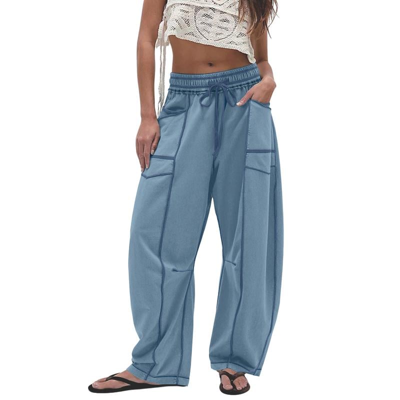 Breezy Wide Leg Pants | Comfortable Fit, Adjustable Drawstring 7