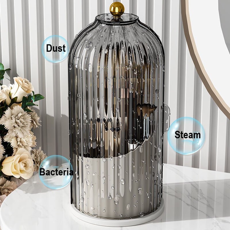 BristleWall Toothbrush Holder | Wall-Mounted, Dustproof with Cover 6