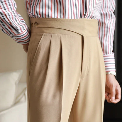 Bristol Plaid Pants | Cotton-Silk Blend, High-Waist Design 0