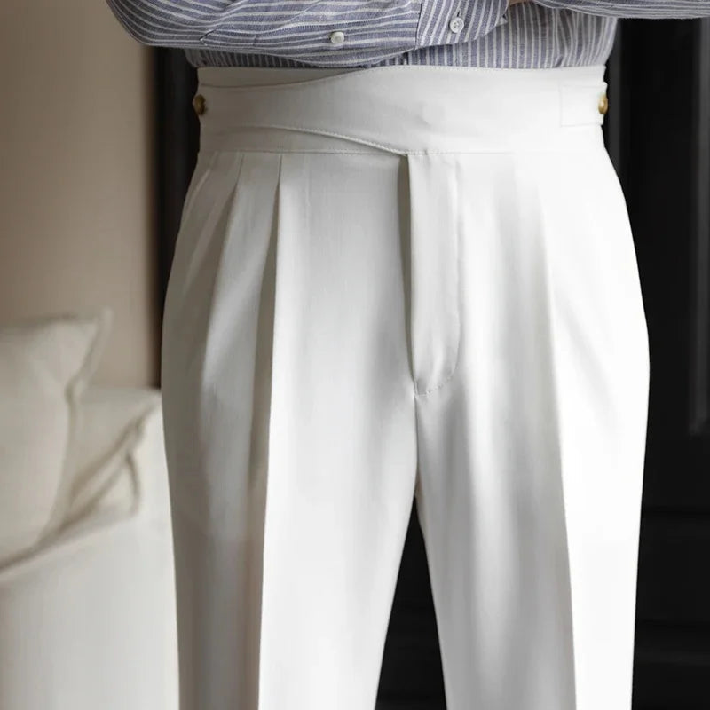 Bristol Plaid Pants | Cotton-Silk Blend, High-Waist Design 1