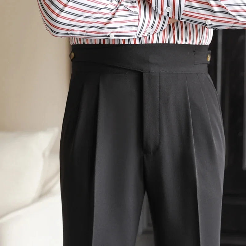 Bristol Plaid Pants | Cotton-Silk Blend, High-Waist Design 2