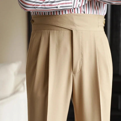 Bristol Plaid Pants | Cotton-Silk Blend, High-Waist Design 3