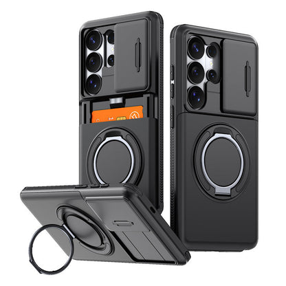 Brite Shockproof Phone Case | Hidden Card Holder, Sliding Camera Cover 0