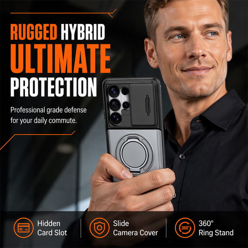 Brite Shockproof Phone Case | Hidden Card Holder, Sliding Camera Cover 1