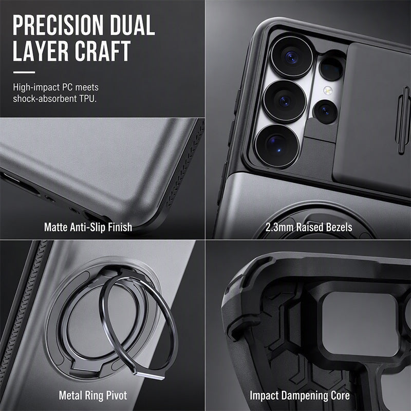 Brite Shockproof Phone Case | Hidden Card Holder, Sliding Camera Cover 5
