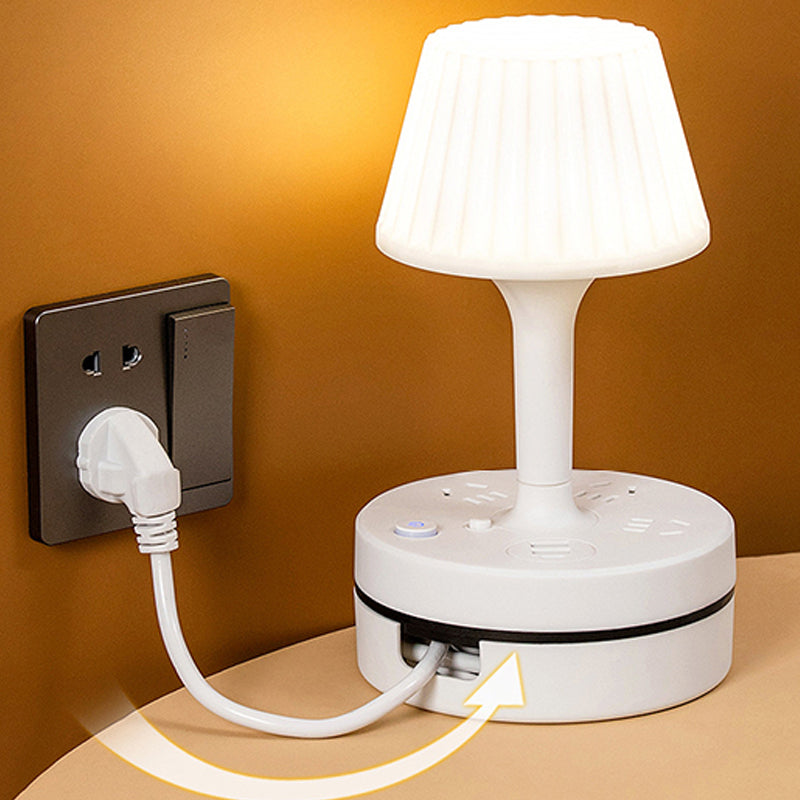 Brix Bedside Lamp | Compact Design with AC Outlets and USB Charging Ports 6