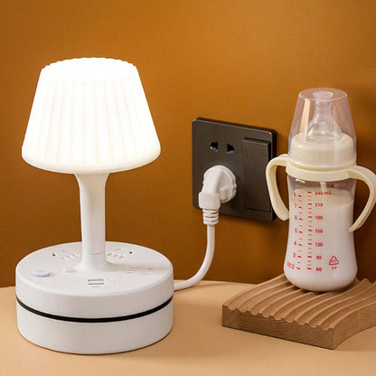 Brix Bedside Lamp | Compact Design with AC Outlets and USB Charging Ports 7