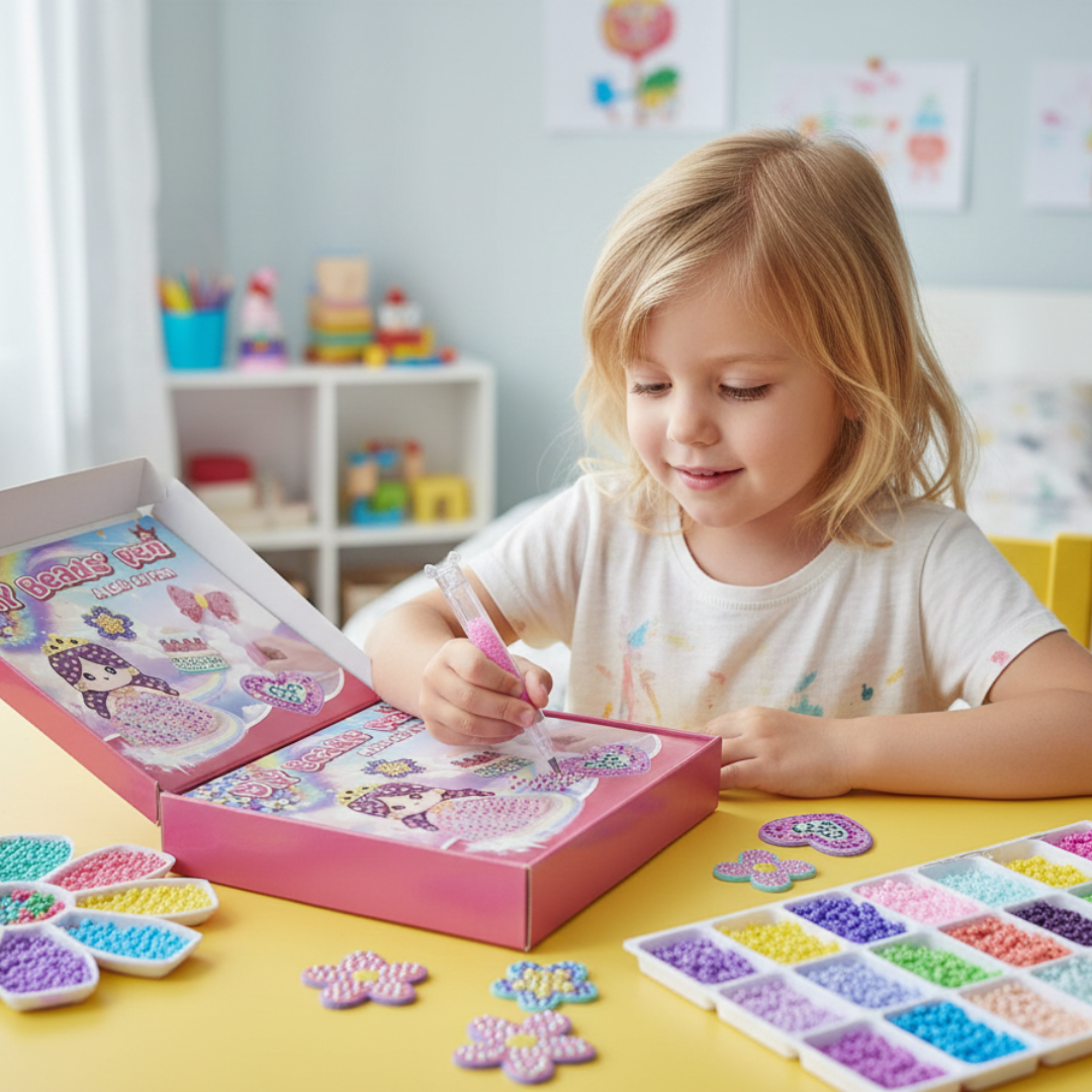Buzzy Bead Craft Kit | Creative DIY Set for Kids, Non-Toxic 0